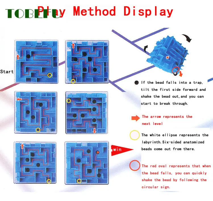 Tobefu 3d лабиринт волшебный куб - Фотография_2