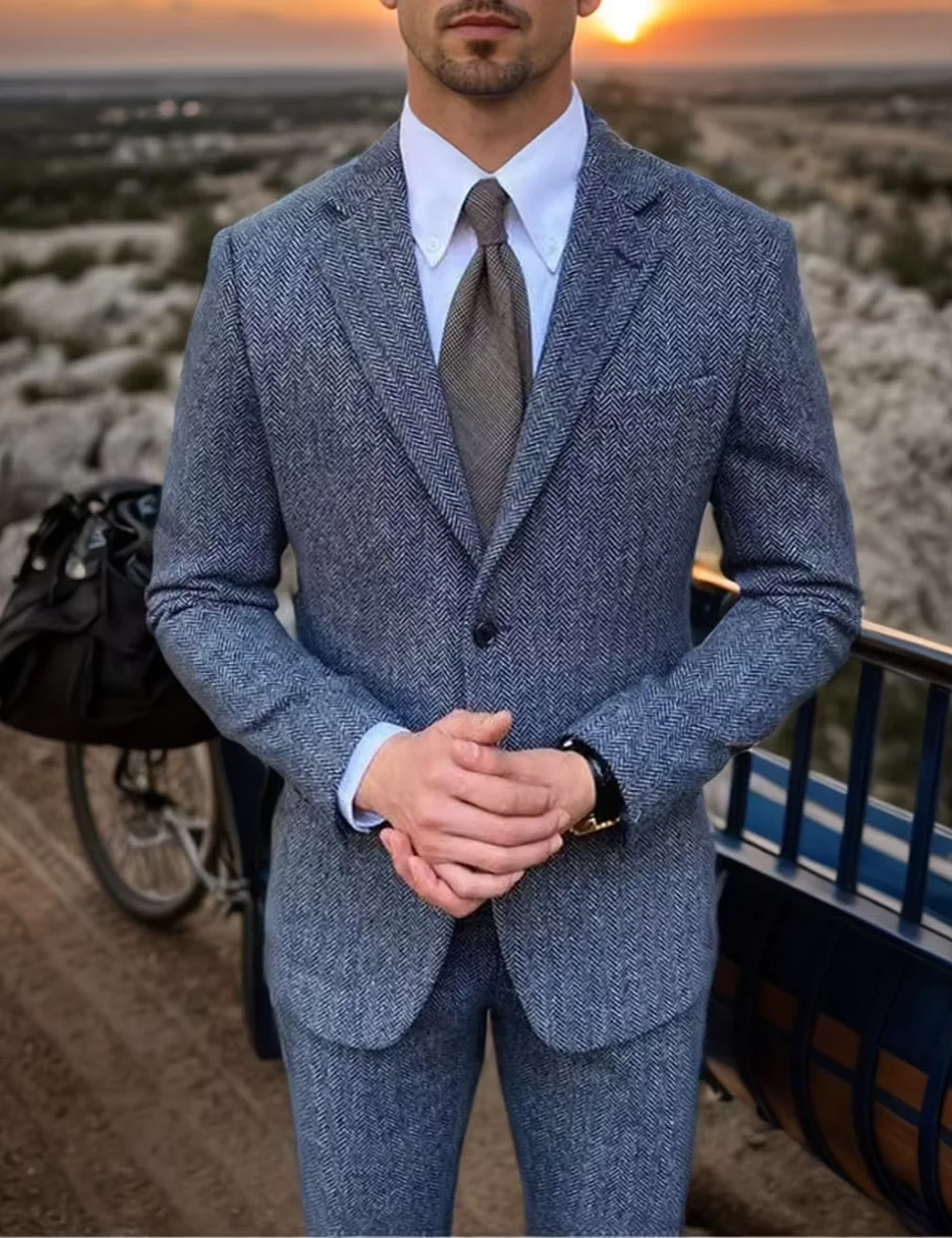 Ретро британский мужской костюм