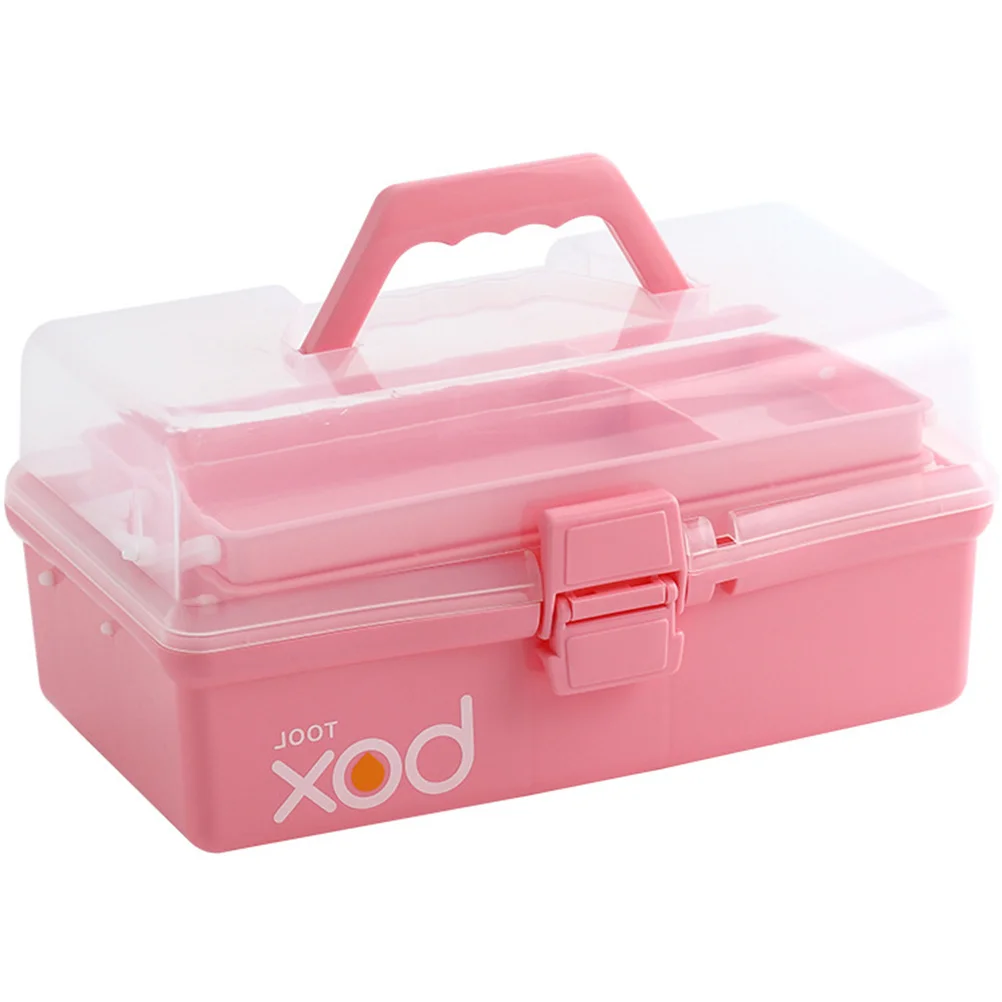 Портативная розовая медицинская коробка для хранения - Фотография_3