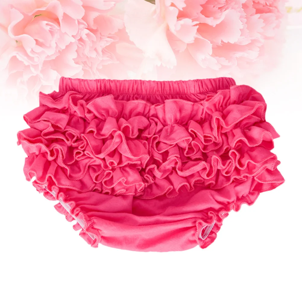 Трусики с хлопковой отделкой и рюшами для маленьких девочек