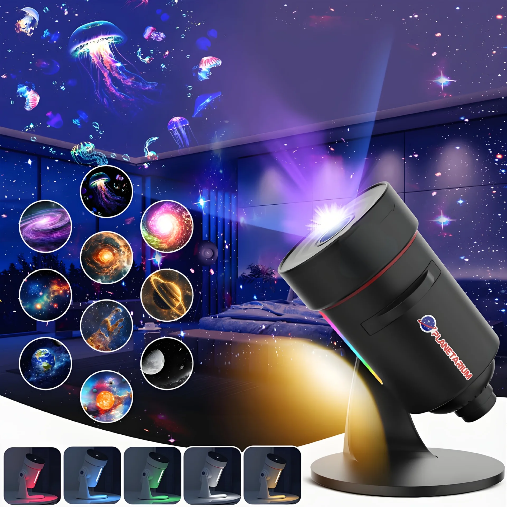 Ночник galaxy, звездный проектор hd