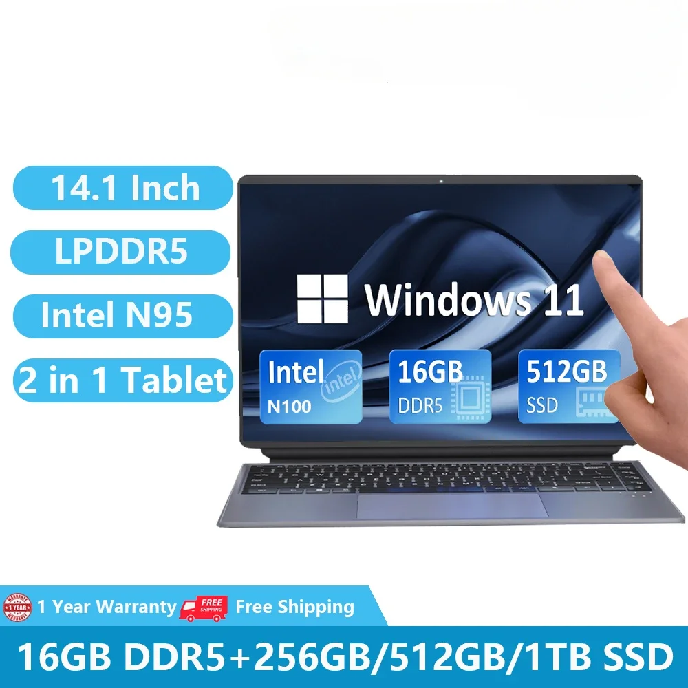 2 в 1 планшеты пк ноутбуки windows 11 нетбук 14