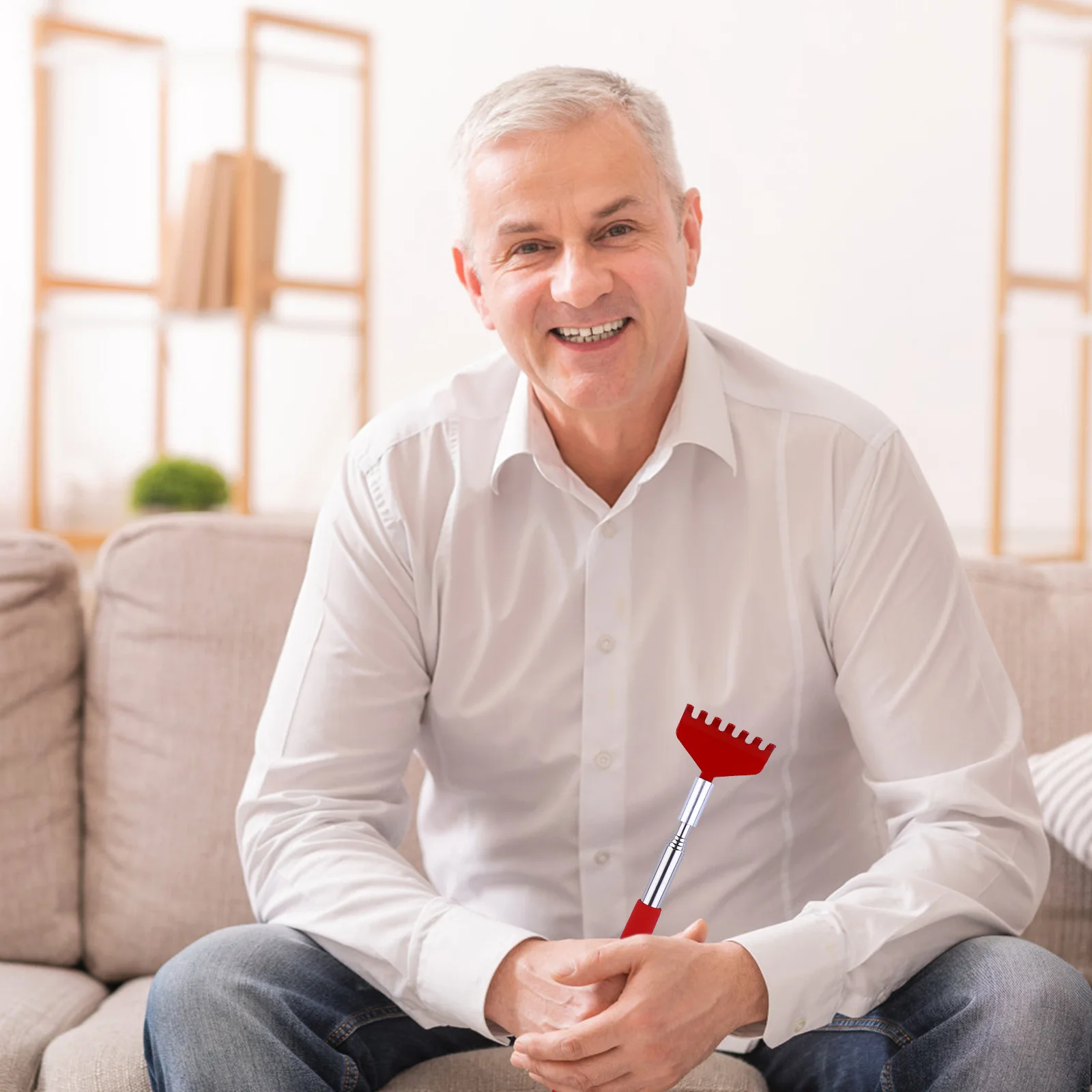 Телескопический скребок для спины из нержавеющей стали - Фотография_3