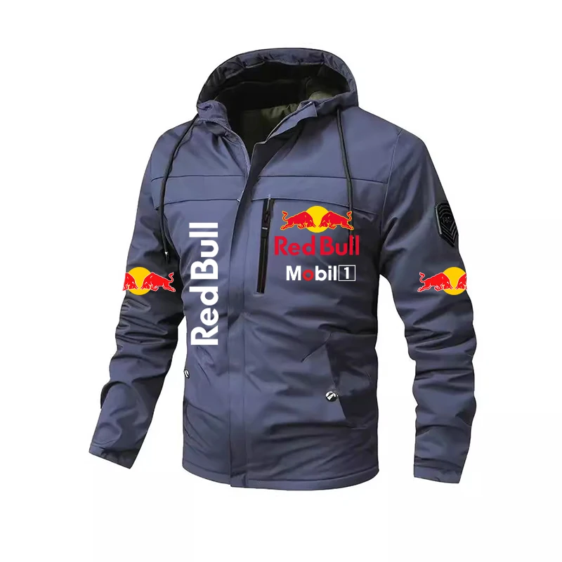Года, мотоциклетная куртка red bull в стиле ретро - Фотография_3