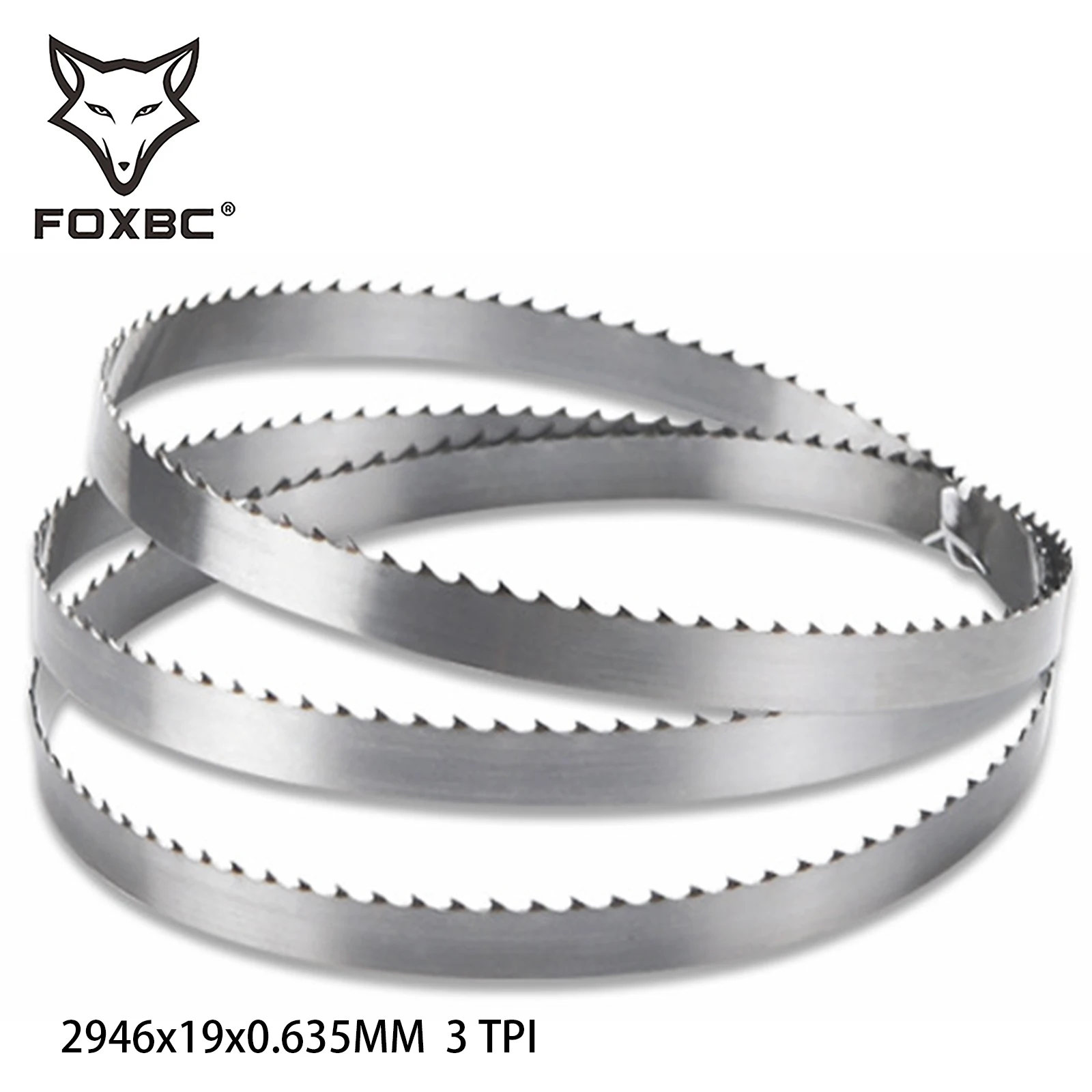 Полотна ленточной пилы foxbc 2946 мм x 19 мм x 3 tpi для holtzman hbs400