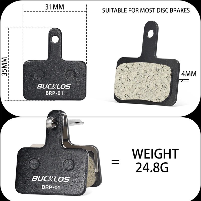 Bucklos полимерная дисковая тормозная колодка для shimano b01s - Фотография_3
