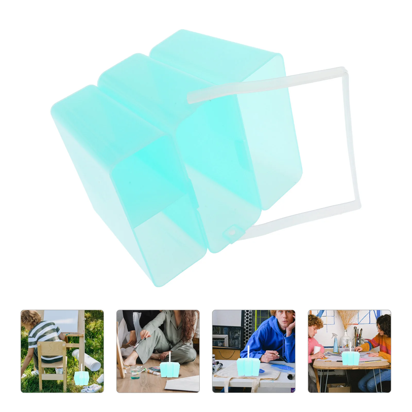 3-в-1 чашка для чистки кистей