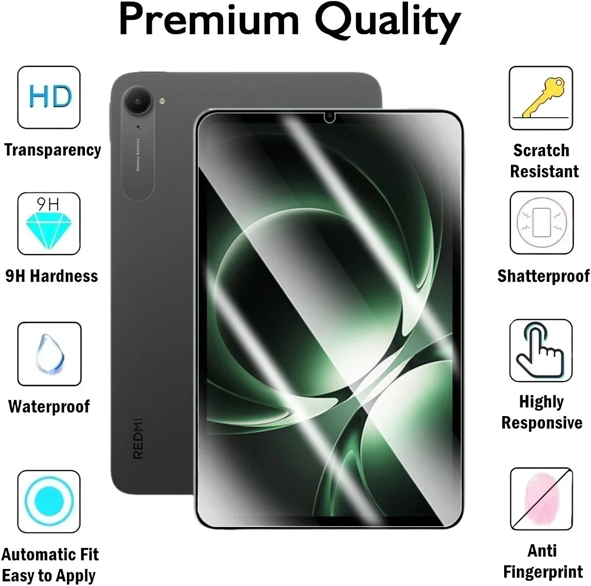 2 упаковки пленки из закаленного стекла для redmi k pad/xiaomi pad mini 8 - Фотография_2