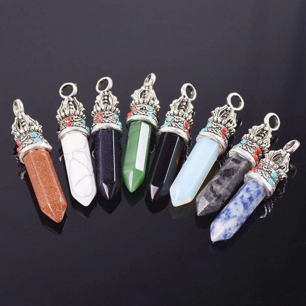 Шестигранная подвеска из натурального - Фотография_2