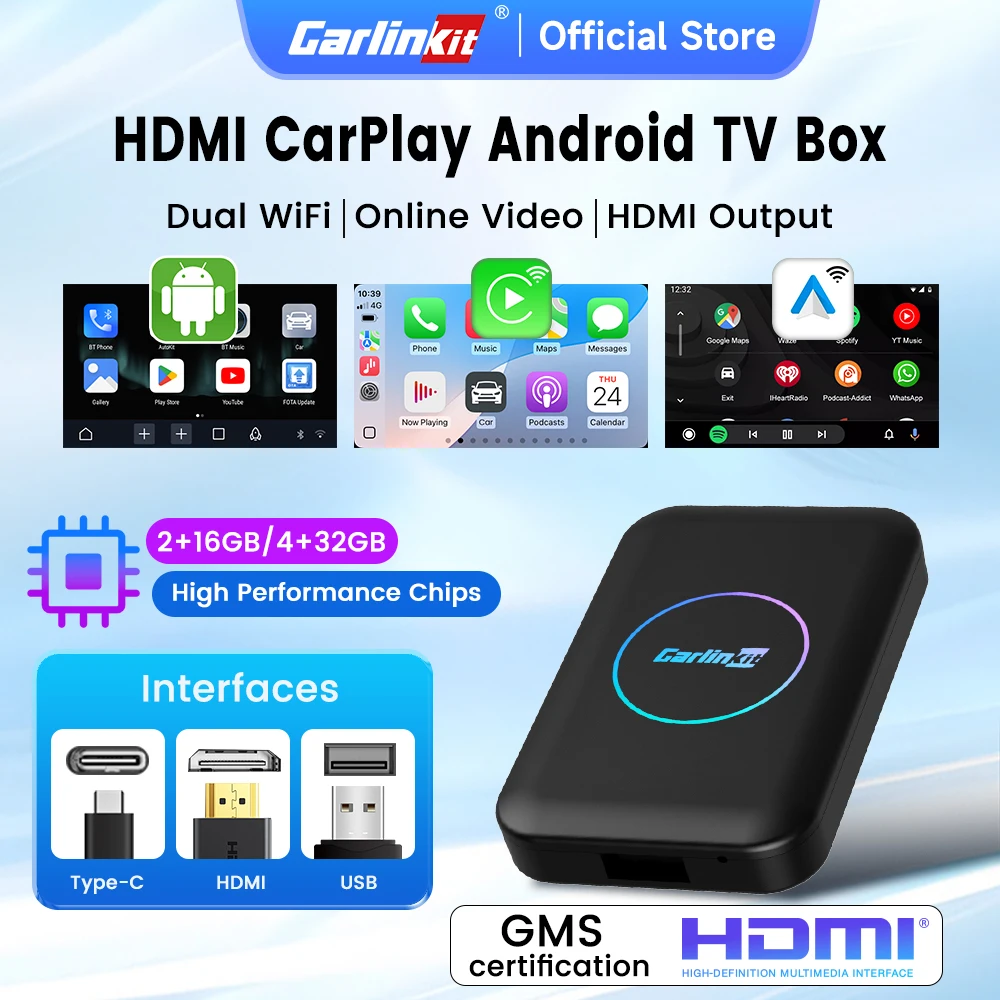 Carlinkit hdmi android ai box беспроводной