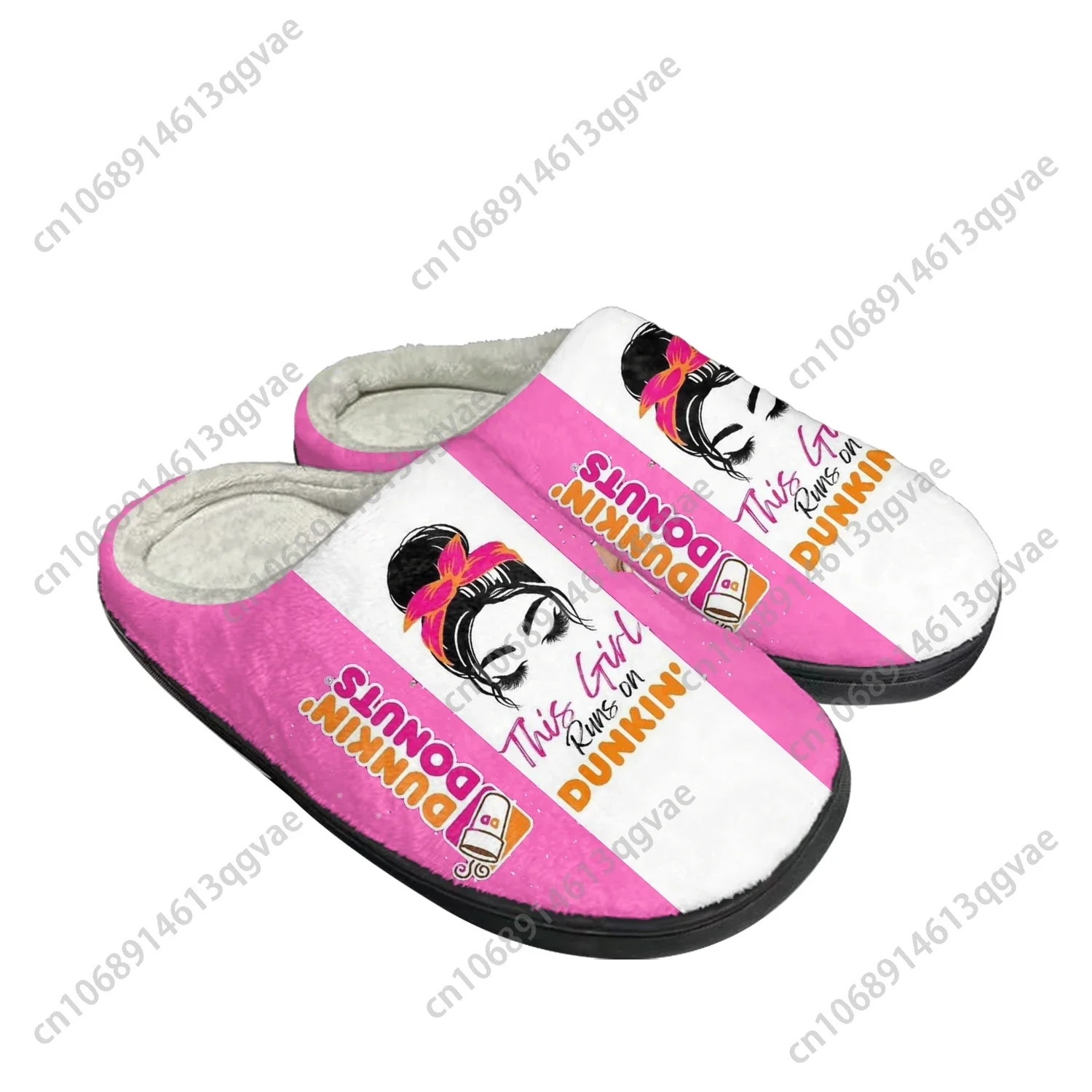 Домашние хлопковые тапочки dunkin' deez nuts drink - Фотография_3