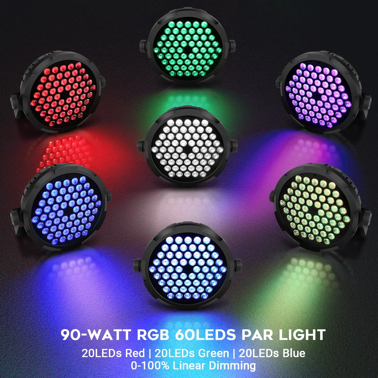 60led par light rgb 3in1 disco - Фотография_3
