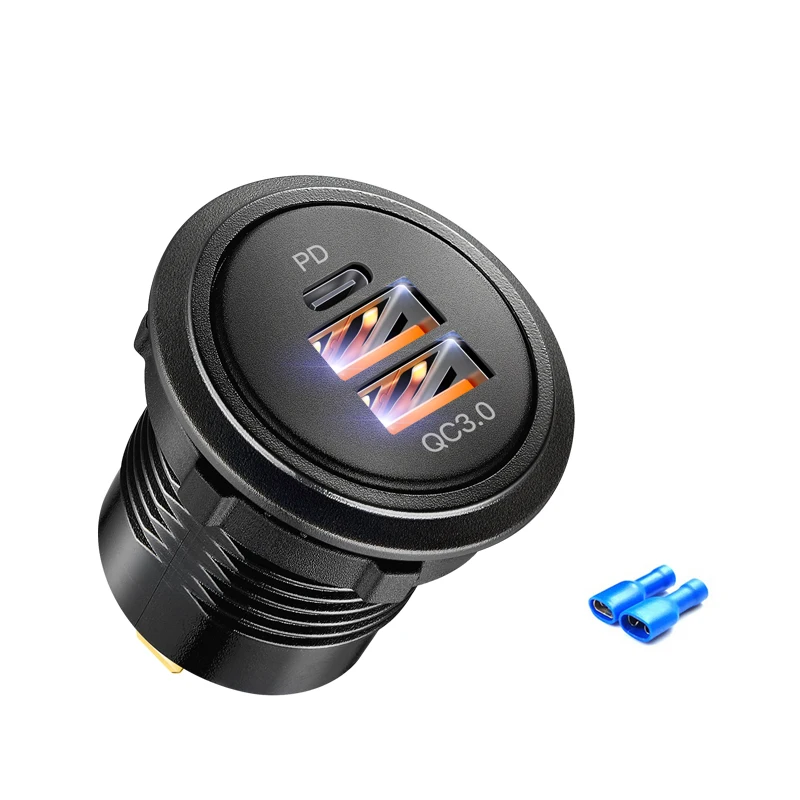 Тип c быстрая зарядка usb розетка 3 - Фотография_3