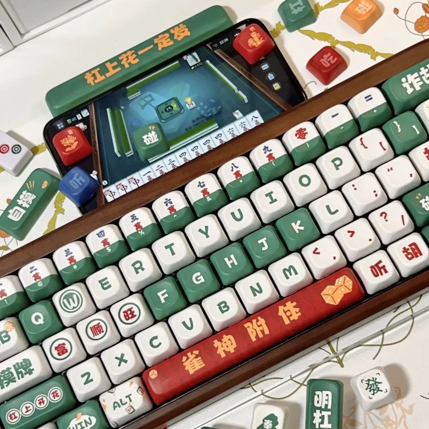 Колпачки для клавиш pbt mahjong