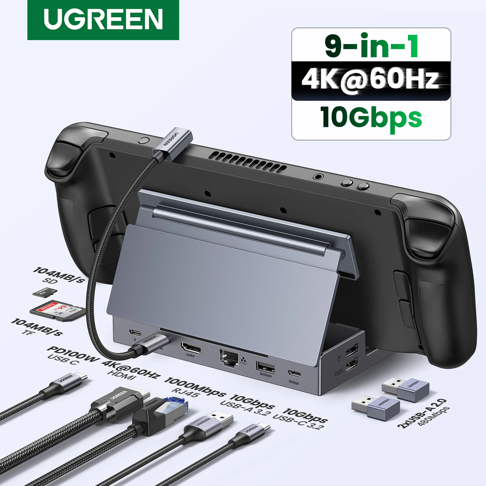 Ugreen паровая док-станция 4k60hz
