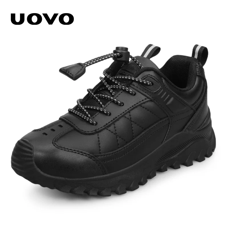 Uovo кожаная школьная обувь для мальчиков