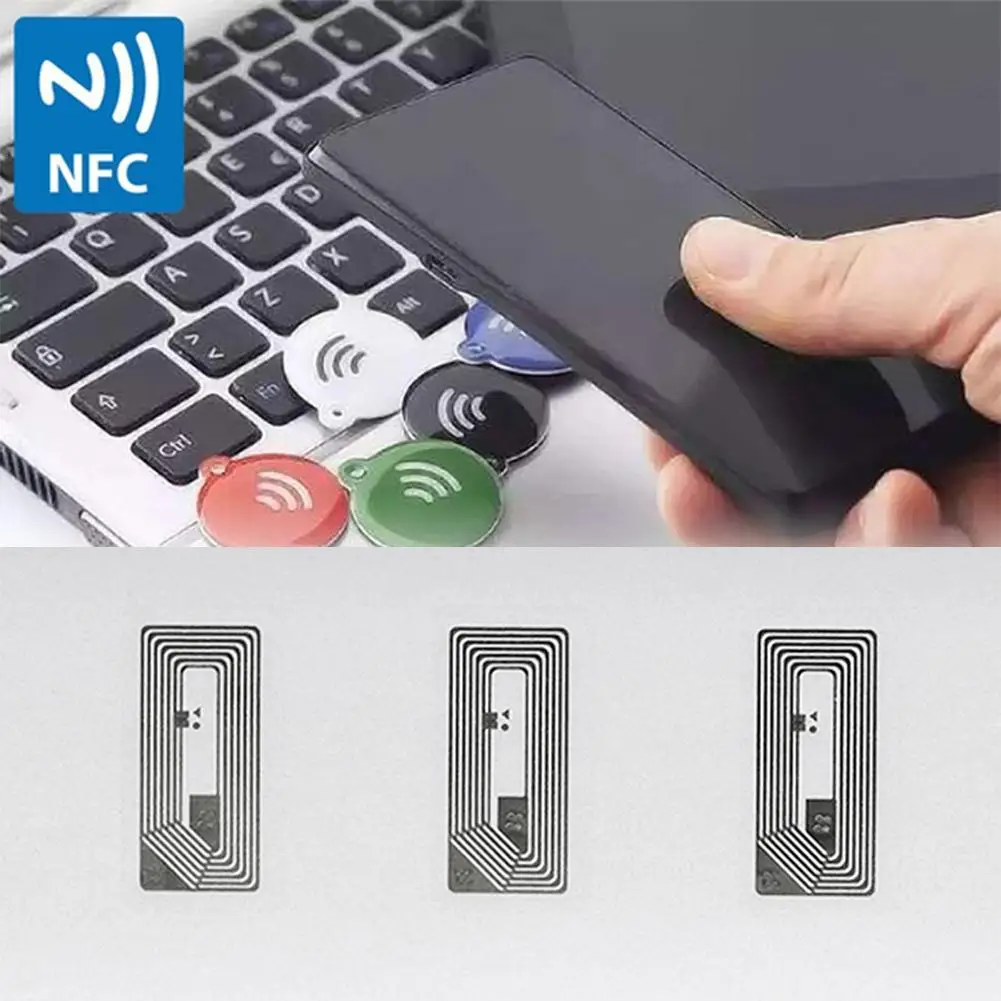Nfc чип ntag213 наклейка мокрая инкрустация 13 - Фотография_4