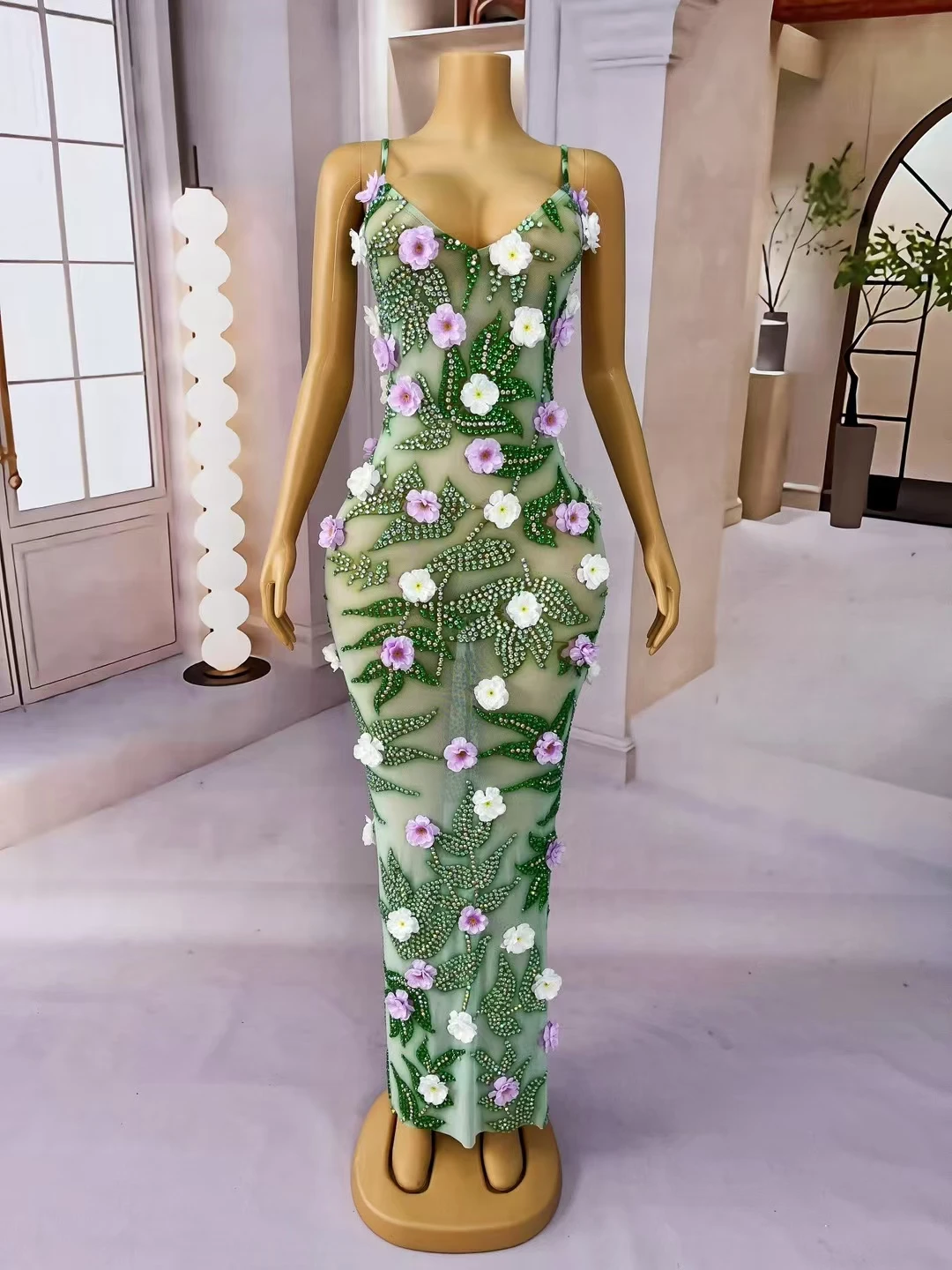 Модное сексуальное прозрачное сетчатое - Фотография_5