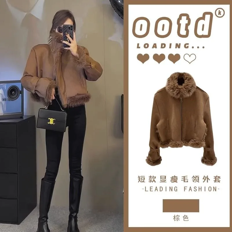 Женский цельный меховой винтажный костюм-локомотив - Фотография_2