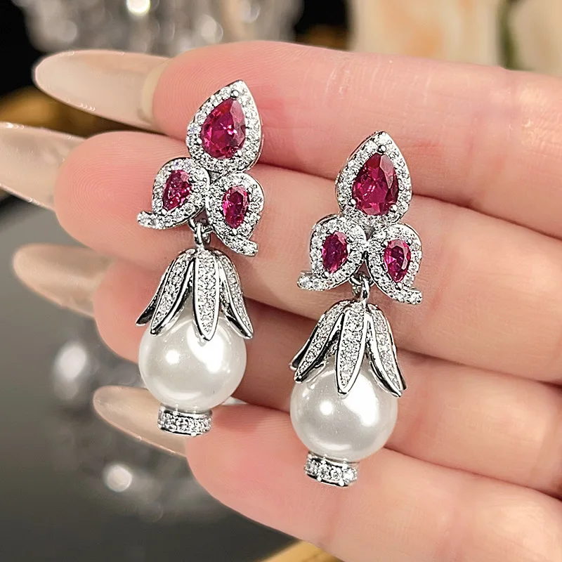 S925 серебряные серьги-иглы ювелирные - Фотография_2