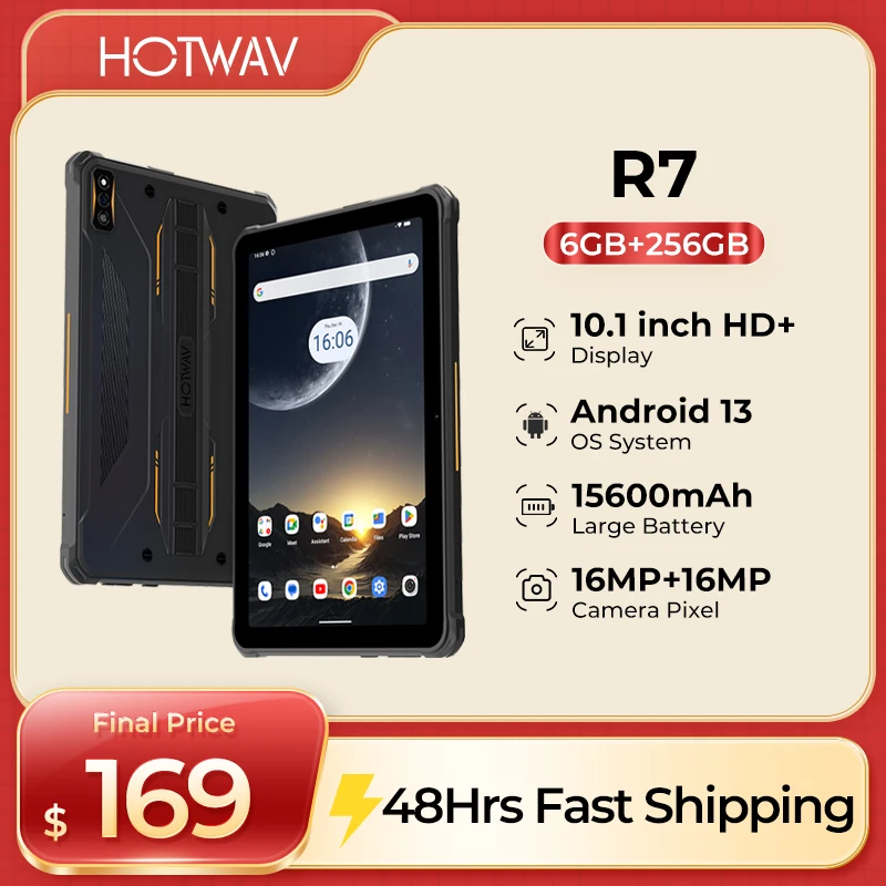 Прочный планшет hotwav r7 android mil-std-810g