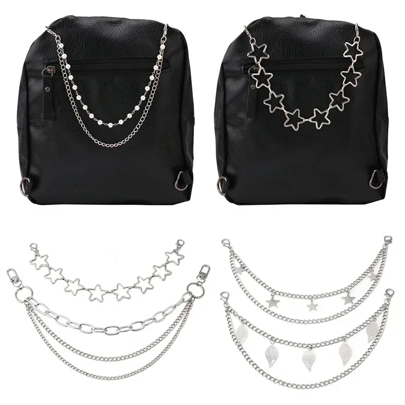 Многослойная металлическая цепочка для сумки - Фотография_5