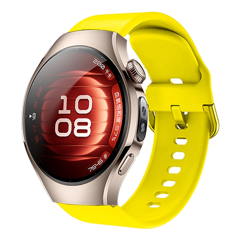Силиконовый ремешок 18 мм с цветной пряжкой для huawei watch gt4 41 мм - Фотография_6