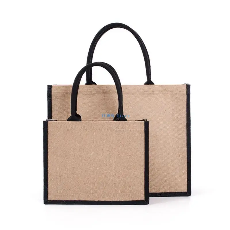 D0ud jute burlap tote bagd большие - Фотография_2