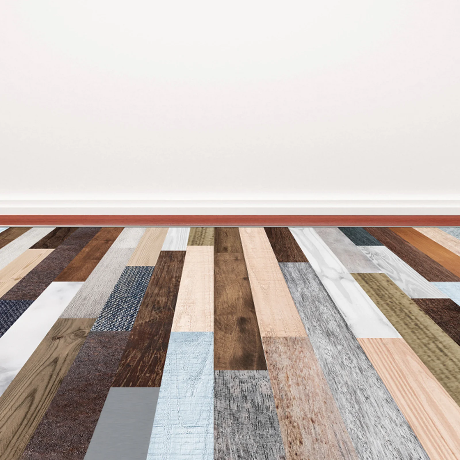 2 м самоклеящаяся переходная полоса для пола с красным деревянным зерном - Фотография_6