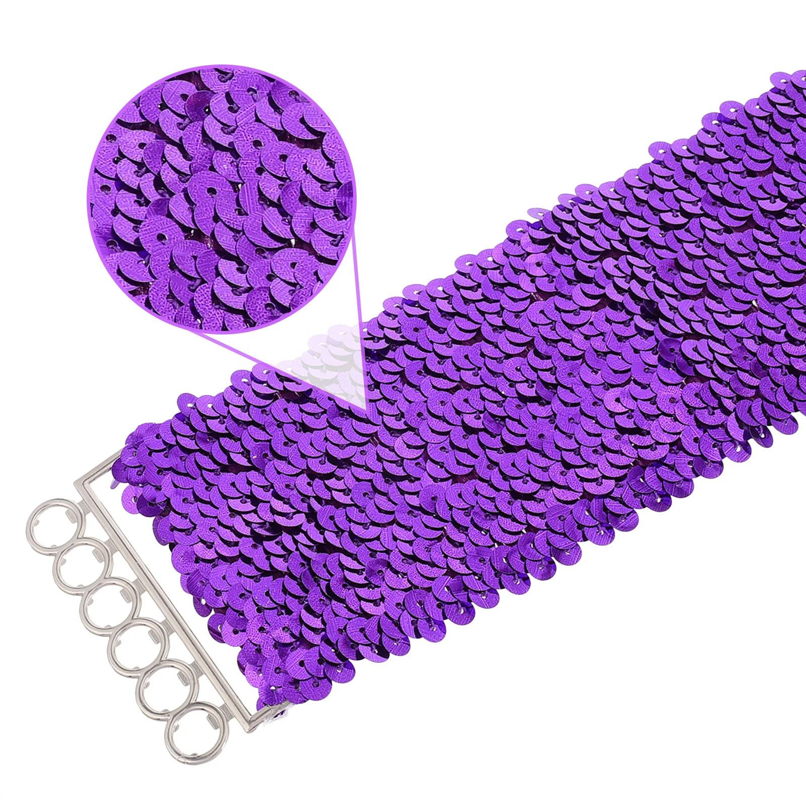 Блестящий пояс с блестками для женщин - Фотография_4