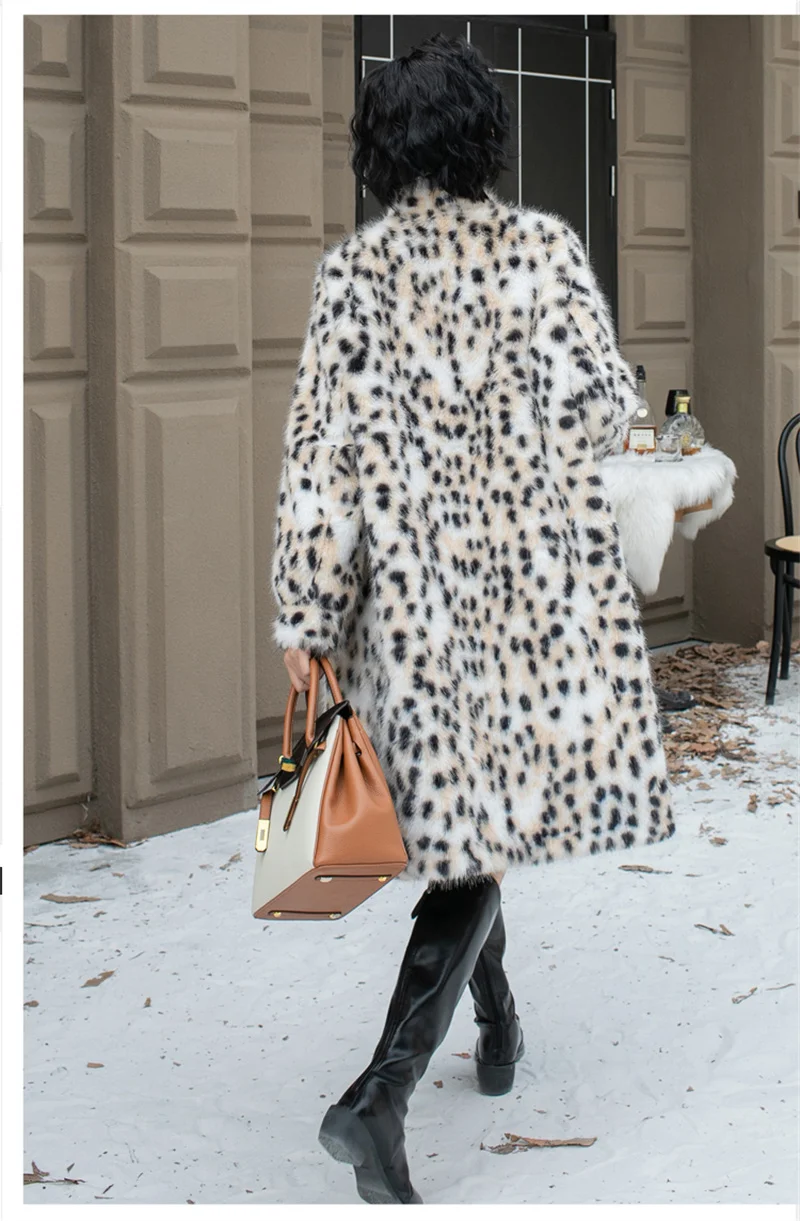 Zaroy snow leopard print искусственное - Фотография_4