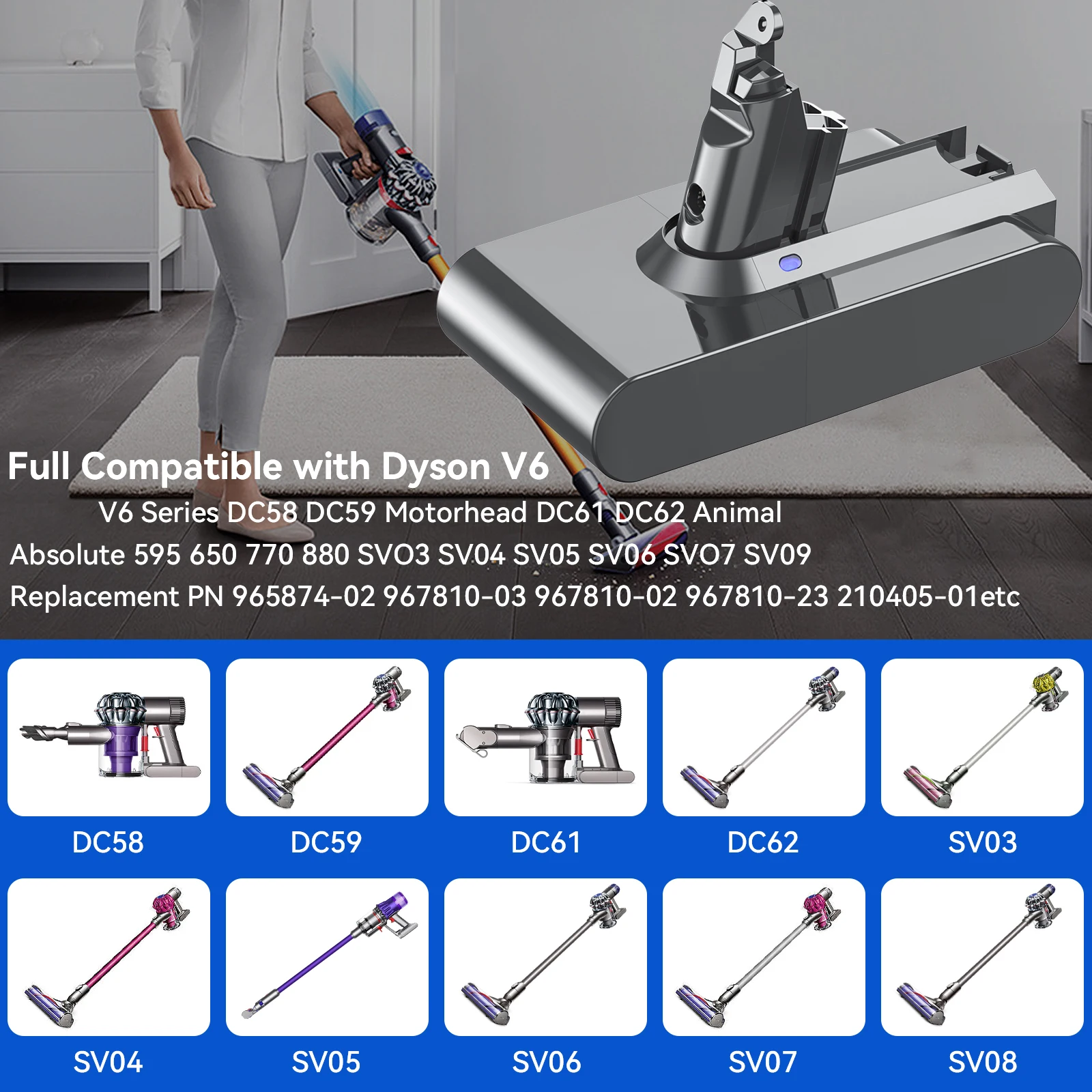 Аккумулятор для пылесоса dyson v6 - Фотография_6