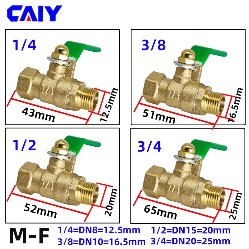 Латунный двухсторонний запорный - Фотография_3