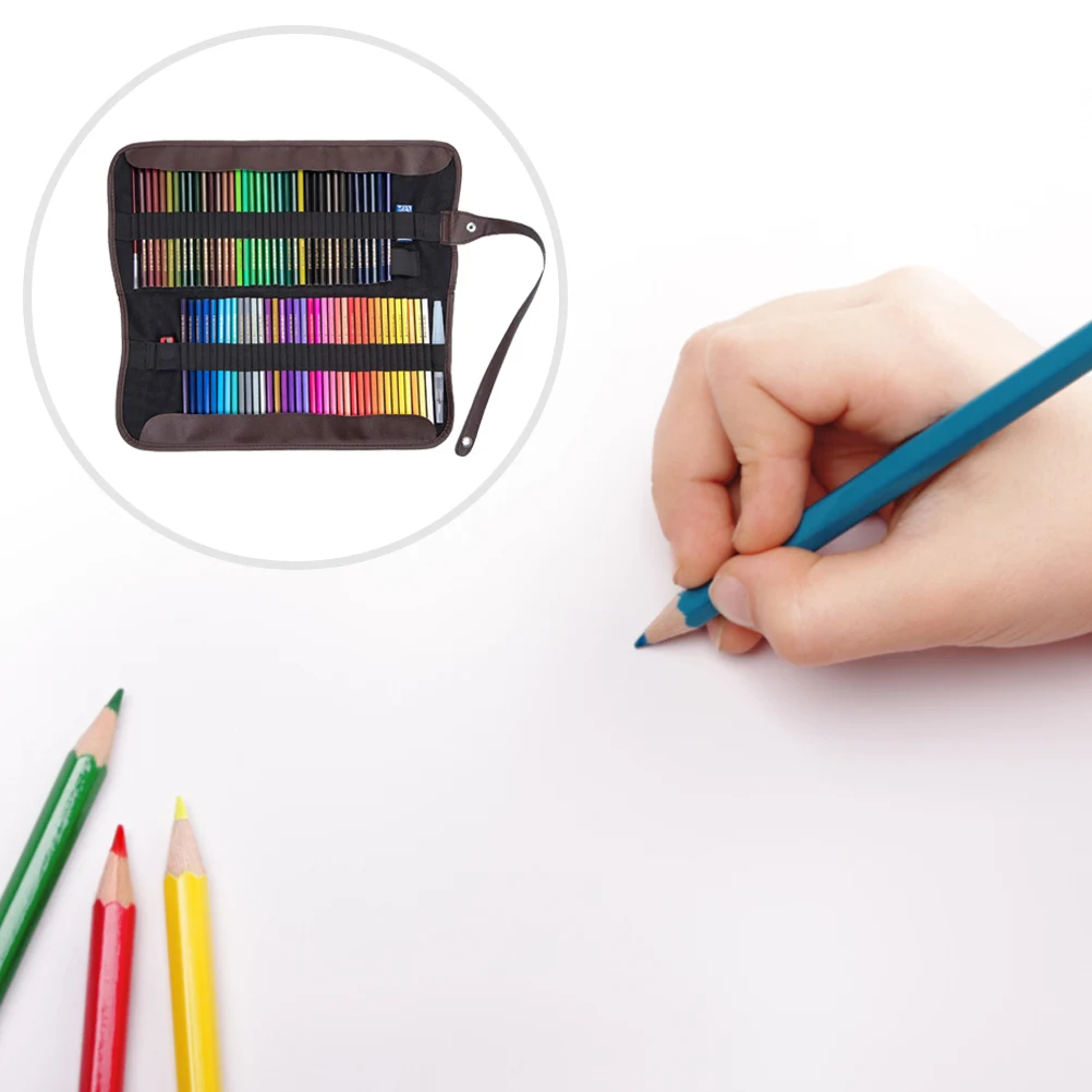 Холщовая сумка для карандашей с 72 отверстиями