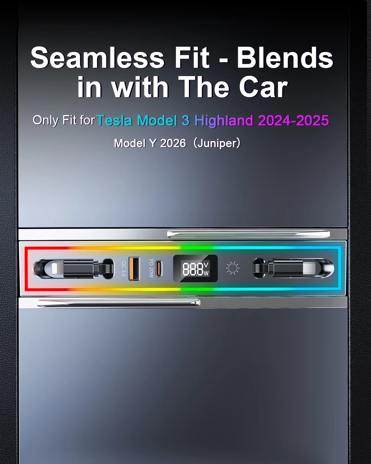 Usb-концентратор eary для tesla model 3y highland - Фотография_3