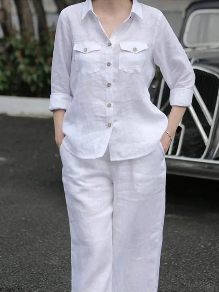 Женские элегантные рубашки с длинными рукавами и воротником с лацканами