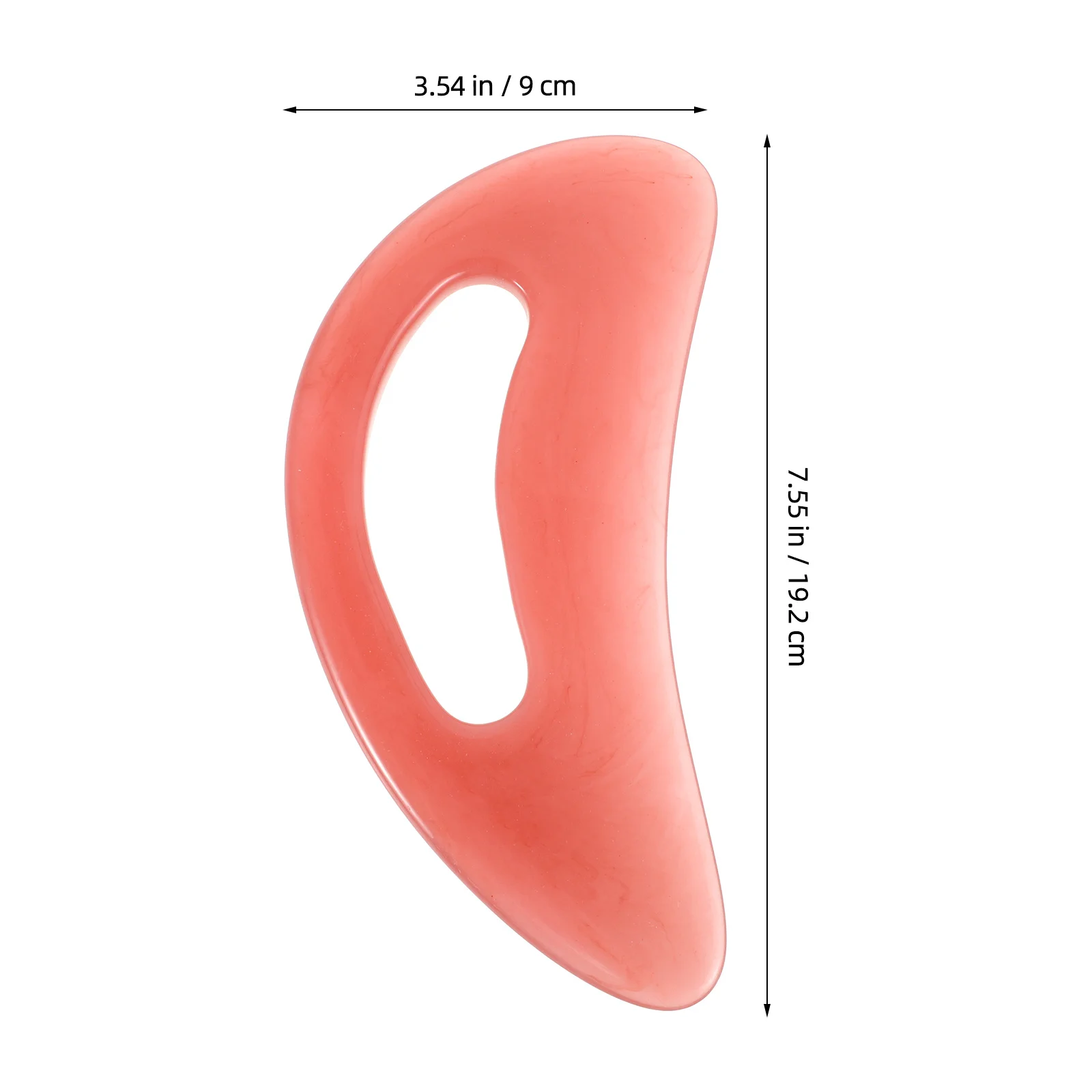 Безопасный нераздражающий массажный инструмент гуа ша из смолы для шеи - Фотография_2