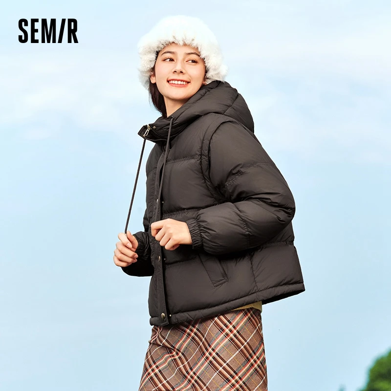 Пуховик semir, женский свободный жилет - Фотография_2