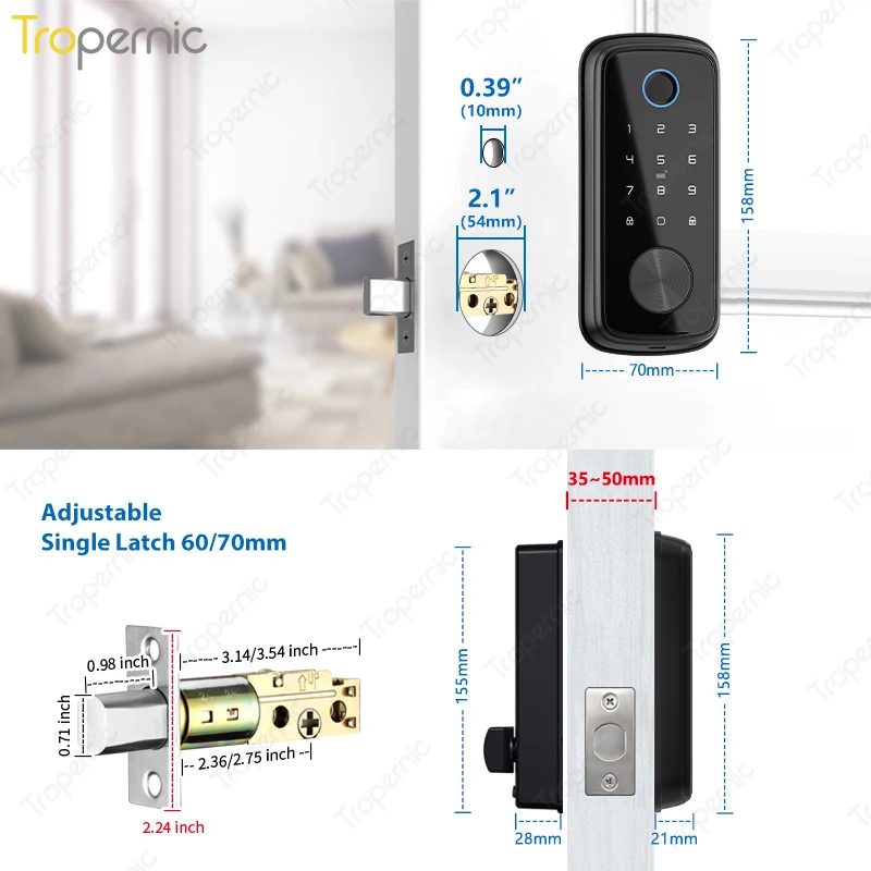 Дверные блокираторы tuya zigbee - Фотография_3
