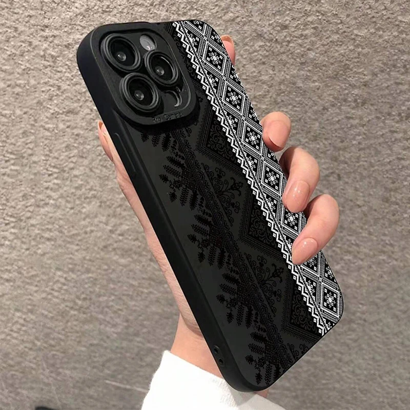 Винтажный чехол для телефона с тотемной росписью для iphone 16e - Фотография_5