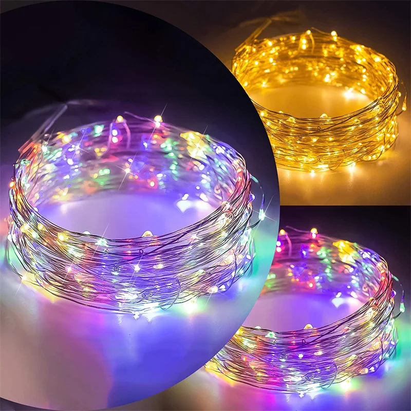 Многоцветные светодиодные сказочные гирлянды 5/10/20/50 м rgb - Фотография_2