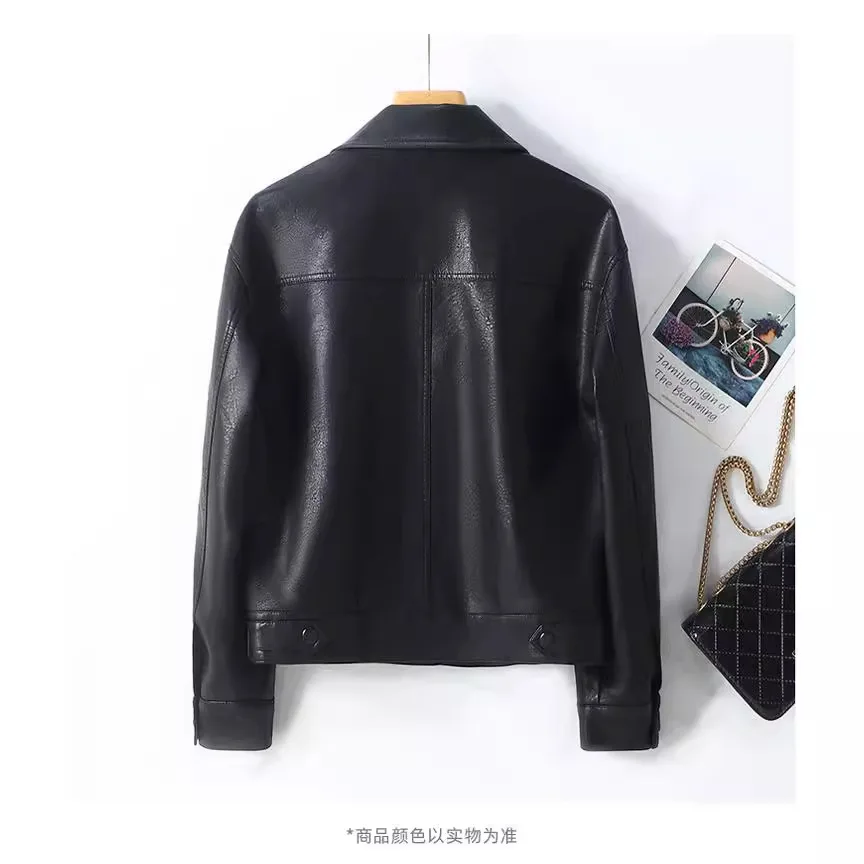 Женское пальто из искусственной кожи - Фотография_5