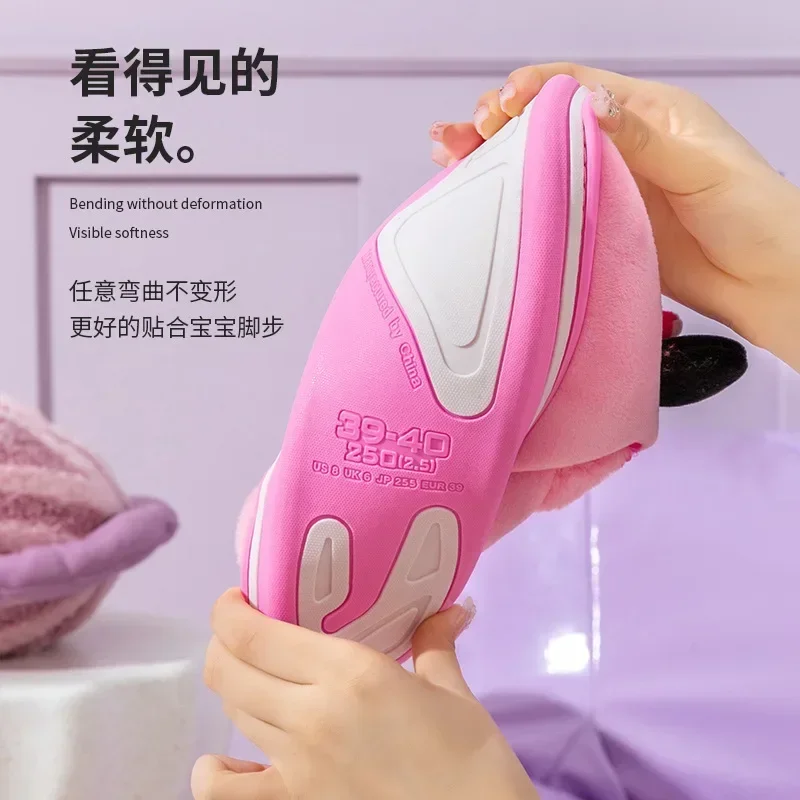 Детские хлопковые тапочки с минни диснеем - Фотография_3