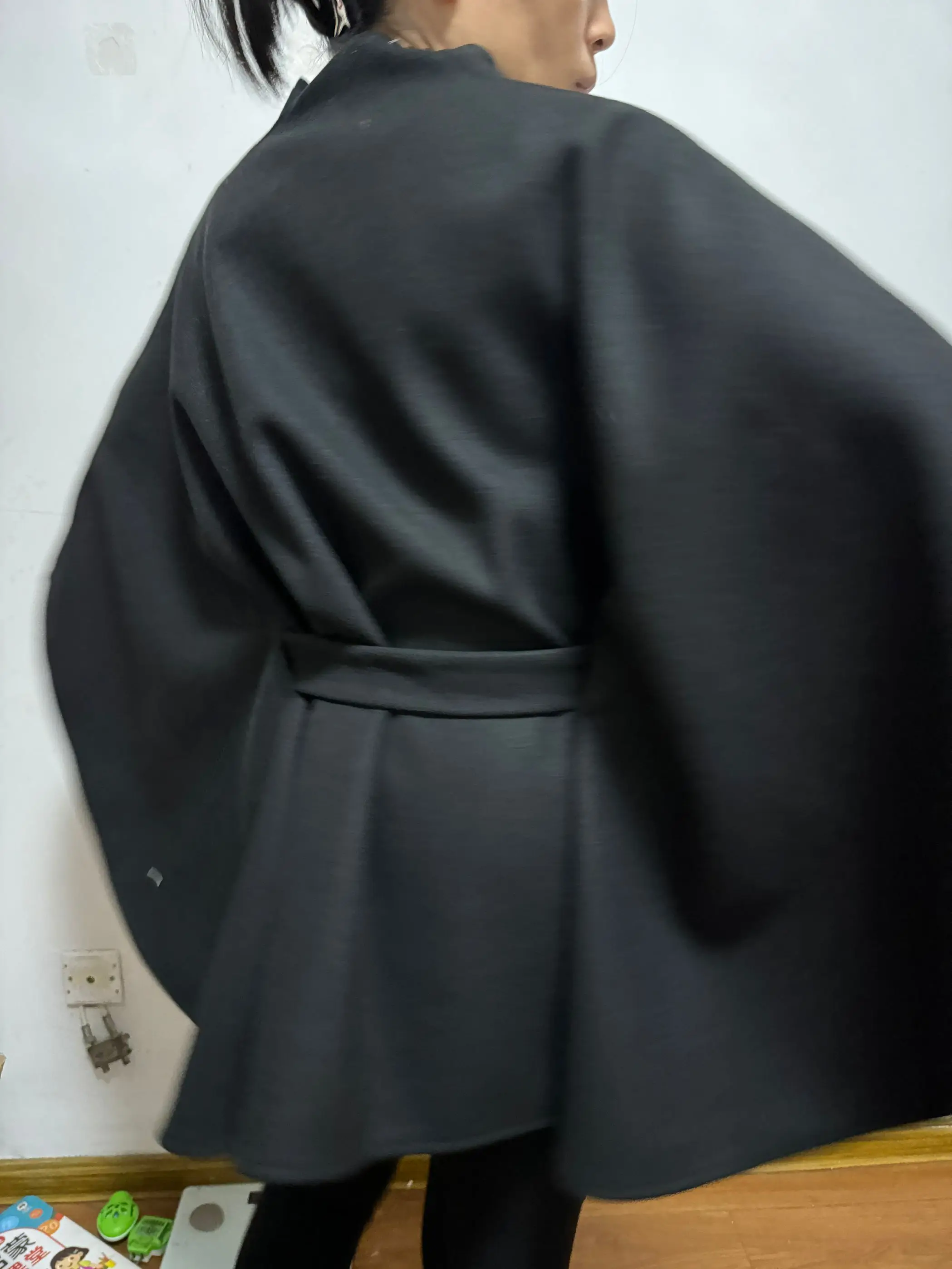 Женское мягкое кашемировое одеяло с поясом - Фотография_3