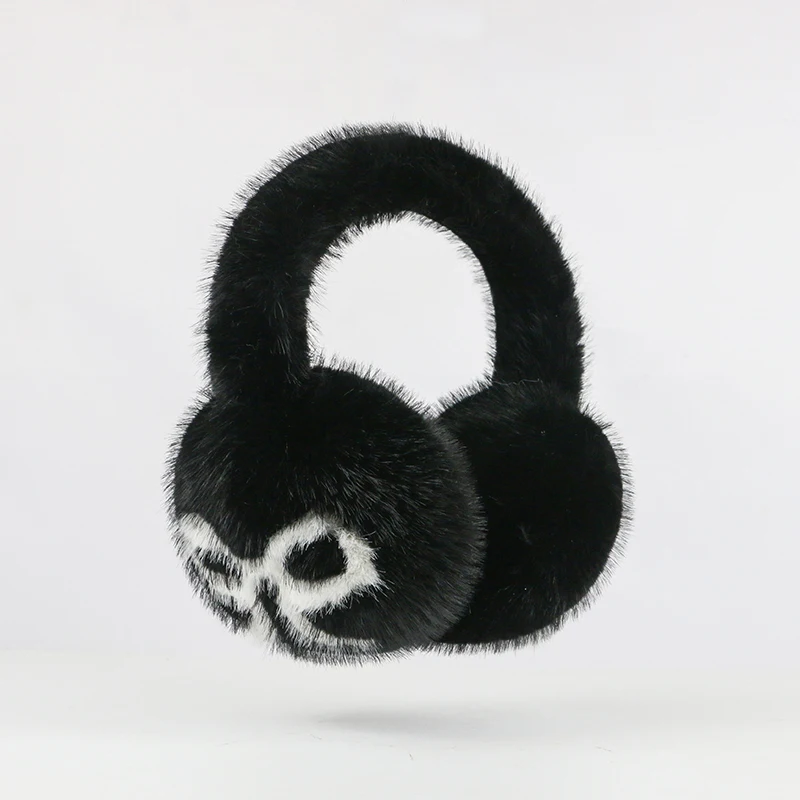 Зимние плюшевые наушники из меха норки - Фотография_3