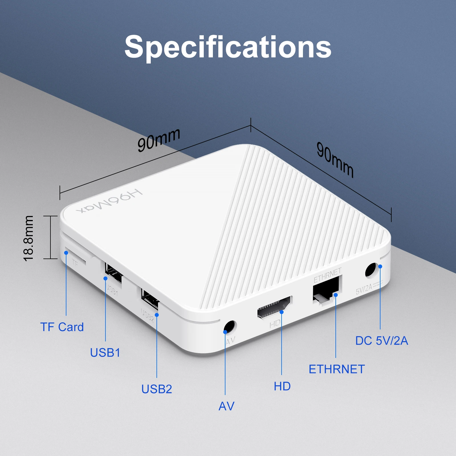 Yuetuo h96 max h313 smart tv box - Фотография_3