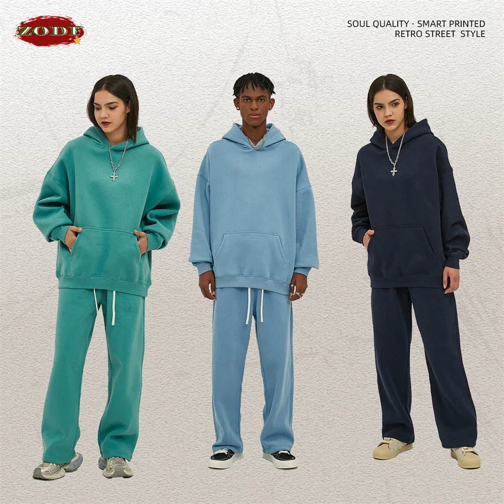 Zodf новые толстые флисовые толстовки с капюшоном 350 г/м2 для мужчин - Фотография_3