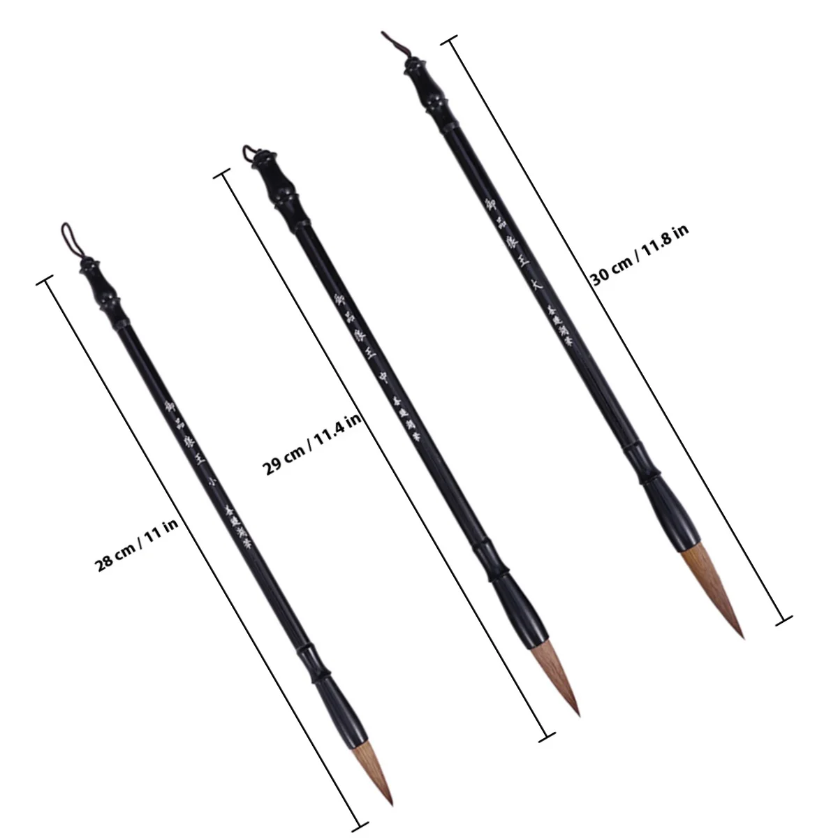 Кисти для каллиграфии с черными волосами - Фотография_5