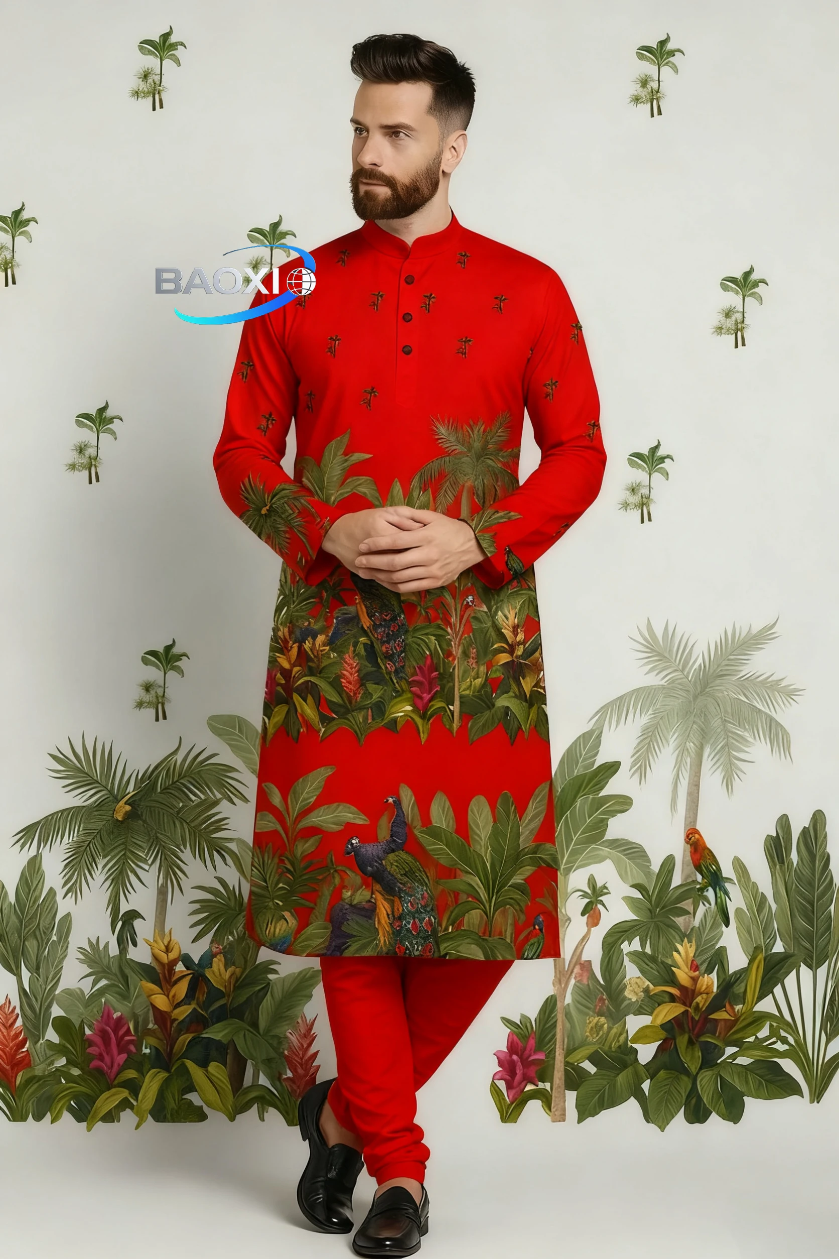 Курт мужской с цифровым принтом курта онлайнха - Фотография_2