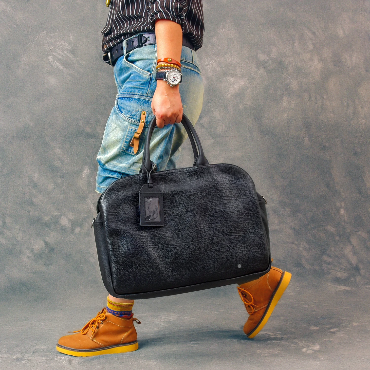 Деловой повседневный мужской портфель - Фотография_2